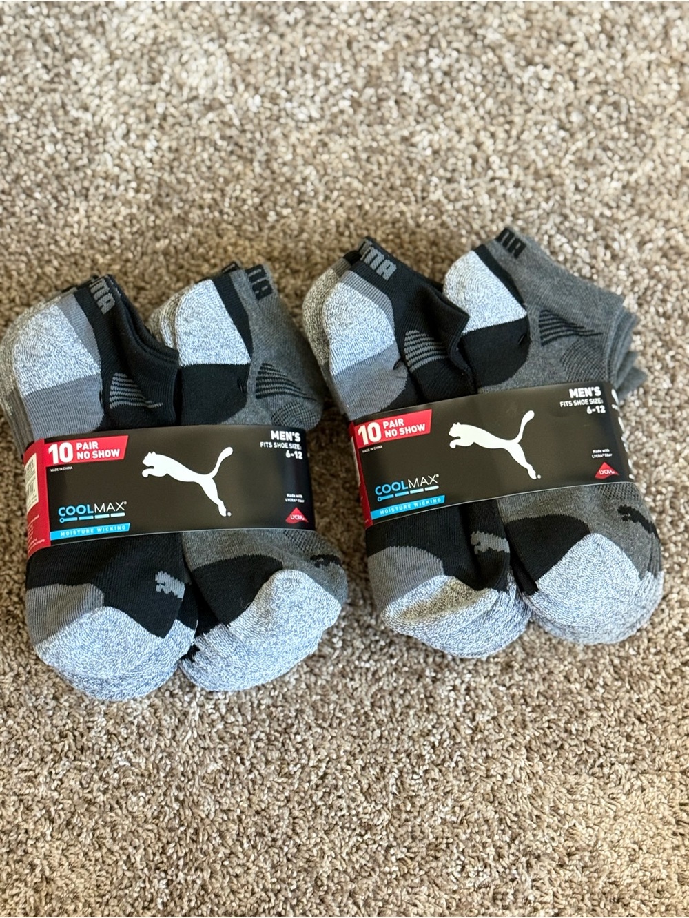 PUMA no shoe socks bundle